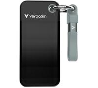 SSD Portable - VERBATIM - 2To - USB 3.2 Gen 2 - Couleur Noir Gris - Garantie 3 ans