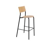 SSD Tabouret de Bar 75 cm Chêne/Noir Graphite