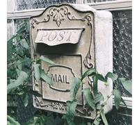 SSDDLZEQ Boîtes aux Lettres suspendues Email Montage Mural Classique Email Style américain Email Extérieur rétro Email Fer Email