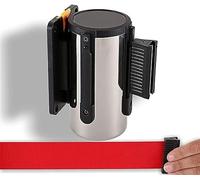 SSDDLZEQ Ceinture de barrière Murale rétractable 2M barrière de contrôle des foules, barrière Murale rétractable, isolement du comptoir de Caisse