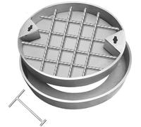 SSDDLZEQ Couvercle d'accès dissimulé for réservoir d'eaux usées Circulaire encastré en Acier Inoxydable Ornementation de Jardin