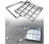 SSDDLZEQ Couvercle d'accès encastré carré for Fosse septique, adapté aux Jardins, résidences et Cours. Ornementation de Jardin(23.6x23.6in)