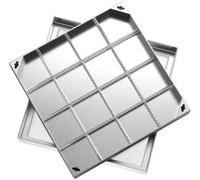 SSDDLZEQ Couvercle de Chambre d'inspection carré en Acier encastré Invisible, Type Portable scellé Ornementation de Jardin