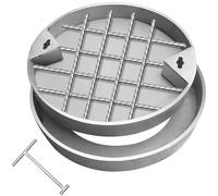 SSDDLZEQ Couvercle de Chambre d'inspection encastré Circulaire en Acier Inoxydable for réservoir d'eaux usées Ornementation de Jardin