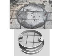 SSDDLZEQ Couvercle de Fosse septique Amovible et Robuste, adapté aux pelouses et Jardins. Ornementation de Jardin(60cm/23.6in)