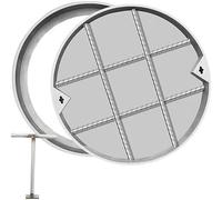 SSDDLZEQ Couvercle de Fosse septique encastré et encadré, adapté à l'aménagement paysager de Jardin Ornementation de Jardin(D 40cm)