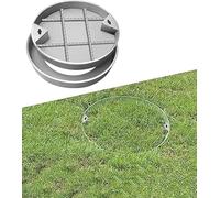 SSDDLZEQ Couvercle de Panneau d'accès Circulaire encastré en Acier Inoxydable Ornementation de Jardin(Dia 23.7IN/60cm)