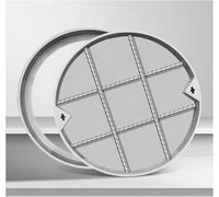 SSDDLZEQ Couvercle de Regard de Drainage Robuste et Robuste avec Cadre en Acier Inoxydable 304 et Plaque de Base galvanisée Ornementation de Jardin(70 * 70 * 5cm)