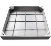 SSDDLZEQ Couvercle d'inspection carré encastré en Acier Inoxydable - Convient aux Jardins, allées et terrasses Ornementation de Jardin(500x500x50mm)