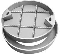 SSDDLZEQ Couvercle et Cadre de Regard de Visite Robustes en Acier Inoxydable, adaptés aux Jardins et aux allées. Ornementation de Jardin(Diameter 600mm)