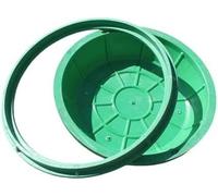 SSDDLZEQ Couvercles de Fosse septique Verts Amovibles for l'inspection du Drainage du Jardin Ornementation de Jardin