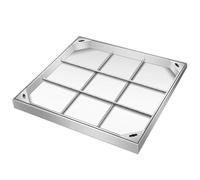 SSDDLZEQ Couvercles d'inspection décoratifs Invisibles, adaptés aux Jardins, trottoirs et pelouses Ornementation de Jardin(23.6x23.6x2in)