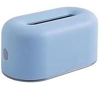 SSDDLZEQ Couvercles pour boîtes de mouchoirs Boîte à mouchoirs de Table en Plastique créatif (adapté à la Chambre/Cuisine/Salle de Bain), élégante(Blu)