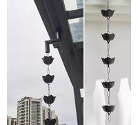 SSDDLZEQ Décoratives Chaînes de Pluie Chaîne de gouttière for Le Drainage des Avant-toits, chaînes de Pluie fonctionnelles et décoratives(200cm (6.5ft))