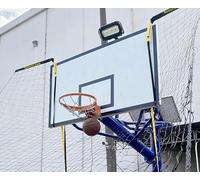 SSDDLZEQ Filets d'entraînement de Basket Fixation de Retour Automatique de Cerceau de Basket-Ball for Enfants, Adolescents et Adultes, Retour de tir de Basket-Ball en Plein air avec Support Rotatif