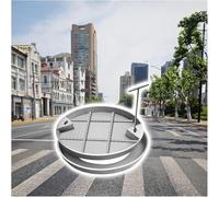 SSDDLZEQ Grand Couvercle d'accès Circulaire dissimulé en Acier Inoxydable Ornementation de Jardin(D 300 mm)