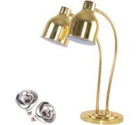 SSDDLZEQ Lampe chauffante pour Buffet Réchauffeur de Nourriture autoportant for présentoir de Buffet de fête(Gold)