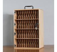 SSDDLZEQ Meuble de Rangement for téléphone Portable en Bois sur Pied, idéal for Les salles de Classe et Les Bureaux(48 Slots)