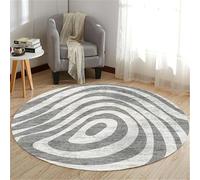 SSDDLZEQ Modèles Haut de Gamme et résistants Conception géométrique Abstraite Circulaire, Style bohème Moderne, Tapis décoratif de Salon(G,60cm)