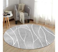SSDDLZEQ Modèles Haut de Gamme et résistants Conception géométrique Abstraite Circulaire, Style bohème Moderne, Tapis décoratif de Salon(E,60cm)