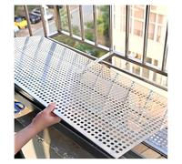 SSDDLZEQ Panneau perforé Rond en Acier Inoxydable 304 for Garde-Corps de Balcon, décoration et Protection de terrasse(80x50 cm)