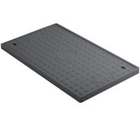 SSDDLZEQ Plaque de Protection d'accès for la Maintenance des Regards d'égout encastrés à Dessus Plein carré Ornementation de Jardin