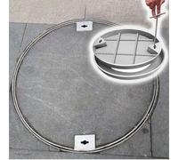 SSDDLZEQ Plaque de recouvrement Circulaire et Cadre en Acier Inoxydable for Regard encastré Ornementation de Jardin(D 700 mm)