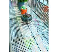 SSDDLZEQ Plaque de Support de Filet antichute perforé en Acier Inoxydable (67 x 100 cm)