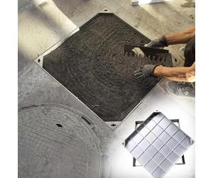 SSDDLZEQ Plaque d'égout encastrée Robuste - Convient aux pelouses, allées et Jardins Ornementation de Jardin(80x80cm)