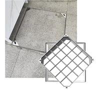 SSDDLZEQ Plaque d'égout encastrée Robuste en Acier Inoxydable, idéale for Les allées et l'aménagement paysager. Ornementation de Jardin(19.7x19.7in/50x50cm)