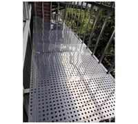 SSDDLZEQ Plaque métallique perforée Maille métallique déployée Plaque perforée en Acier Inoxydable Écran en Maille d'acier Inoxydable Plaque métallique(37x100 cm)