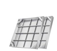 SSDDLZEQ Plaques et Cadres de Regards en Acier Inoxydable, avec plaques de Base 1 pièce Ornementation de Jardin(70x70x5cm)