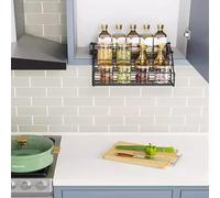 SSDDLZEQ Système d'étagères escamotables for armoires Armoire de Cuisine supérieure Rangement Étagères escamotables Étagères à épices(Bianco)