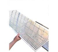 SSDDLZEQ Tampon en Maille Anti-Fuite et Anti-Chute en Acier Inoxydable, Tamis en Maille perforée en métal, Plaque métallique Industrielle(60x100 cm)