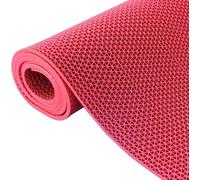 SSDDLZEQ Tapis de Sol en PVC avec système de Drainage Haute Performance, adapté à Une Utilisation en Salle de Bain et en extérieur. Rouge.(120cmx100cm)