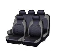 SSDECXS 9Pcs Voiture Cuir Ensembles Housses siège, pour Ford Ranger T6 Wildtrak 2016-2018 Complet Housses de Siège Voiture, Auto Couvre Sieges Accessoires Interieur,D/Grey