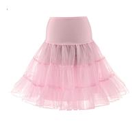 SSDH Jupe Jupon Années 50 Robe Rockabilly Jupons Crinoline pour Femmes S-2XL (rose1, XXL)