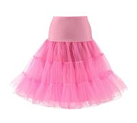 SSDH Jupe Jupon Années 50 Robe Rockabilly Jupons Crinoline pour Femmes S-2XL (rose3, XXL)