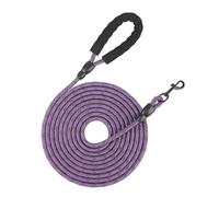 SSDH Laisse pour chien de 5 m, 10 m, 15 m, 20 m de long avec poignée confortable et mousqueton de fermeture, laisse résistante, pour chiens de taille moyenne et grande (violet, 20 m x 10 mm)