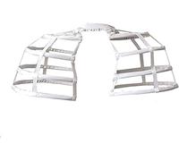 SSDH Victorian Double Pannier Jupon Baroque Robe Jupe Femme Jupon Crinoline (Blanc) Taille Unique