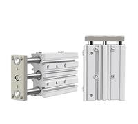 SSDXFJZR Cylindre de Guidage Compact Taille SMC, alésage 16 20 25 32 40 50 63, Course 10 30 75 100 125 150 200(Stroke 40mm,Bore 25mm)