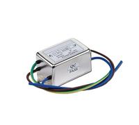 SSDXFJZR Filtre d'alimentation monophasé Passe-Bas Anti-interférences AC 220 V à Double Section SJD410-3A 6 A 10 A 20 A 30 A(with Cable SJD410-3A)