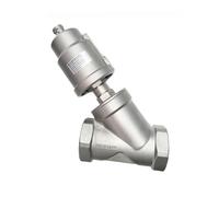 SSDXFJZR Vanne à siège incliné à actionneur pneumatique en Acier Inoxydable DN50, vanne à siège pneumatique à Joint normalement fermé(Single Acting)