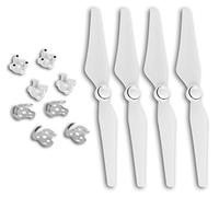 SSE 9450S Hélices à dégagement rapide + plaque de montage d'hélice pour quadricoptères DJI Phantom 4 (blanc)