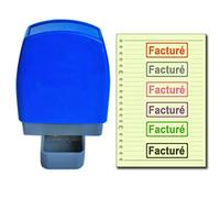 SSEELL Facturé Tampon Encreurs Auto-encreur Bureau self Cachet Stamp Office Pre Inking Timbre - Vert