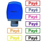 SSEELL Payé Tampon Encreurs Auto-encreur Bureau self Cachet Stamp Office Pre Inking Timbre - Jaune