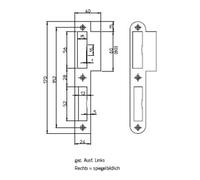 SSF SSF Plaque de fermeture à languettes 170mm DIN R 24mm inox arr. Quantité:1