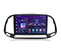 SSFENG Autoradio Écran Tactile De Navigation pour Fiat Doblo 2015-2019, avec Bluetooth Navigation et caméra de recul Charge Le contrôle du Volant,8 Core 4G+WiFi 12G+256G