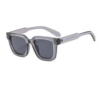 SSFVTTL Lunettes de soleil classiques à la mode pour femmes, nuances Uv400, lunettes de vue vintage punk pour hommes, lunettes de soleil simples (gris)