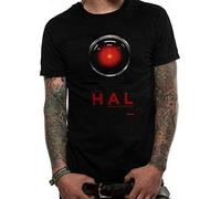 SSGTCKFM Men's 2001 Space Odyssey - Hal 9000 - Kubrick T Shirt Black